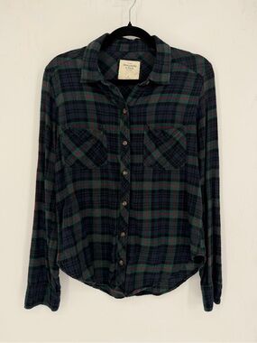 Soft Plaid Abercrombie Flannel Top